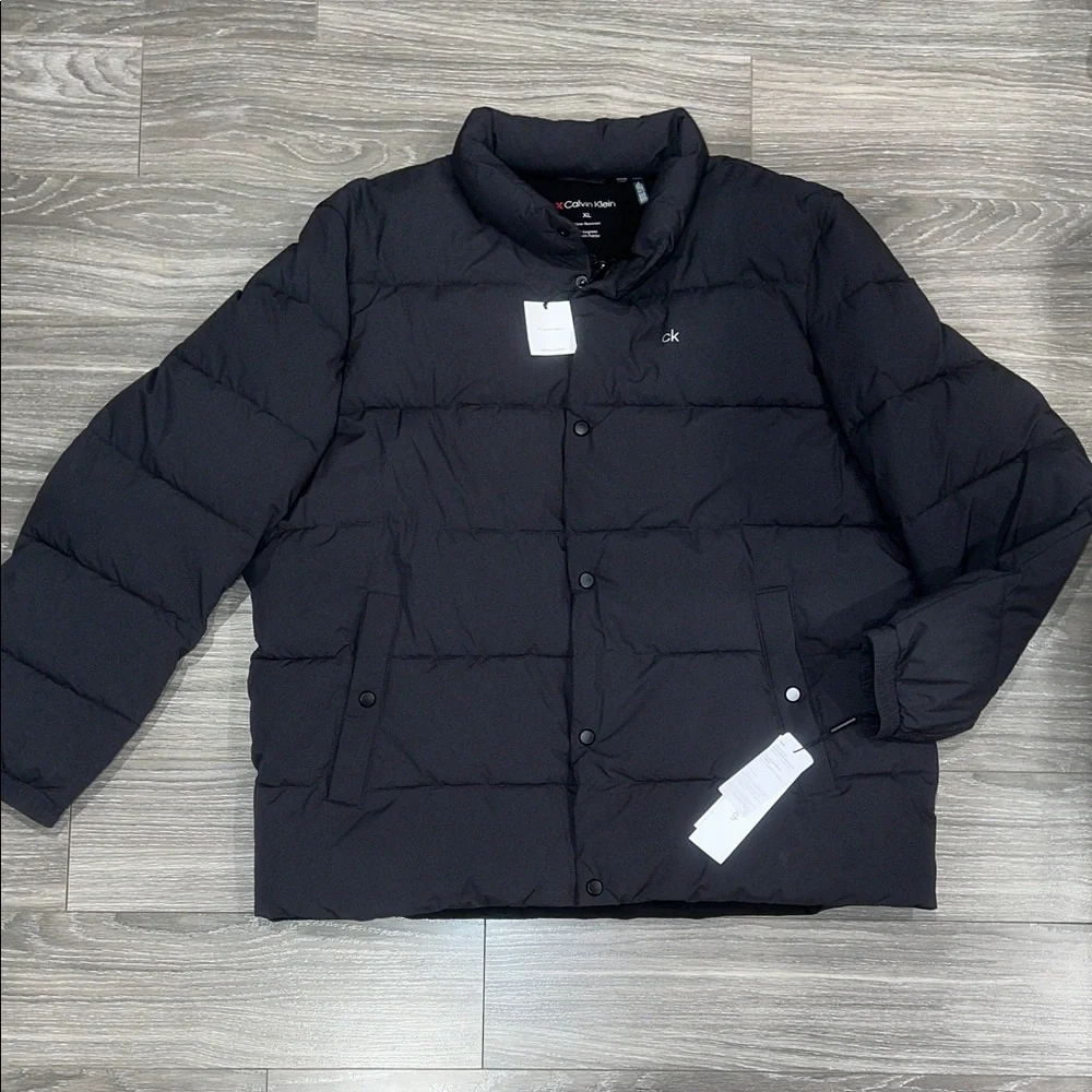 Calvin Klein Men's Dark Gray Puffer Jacket